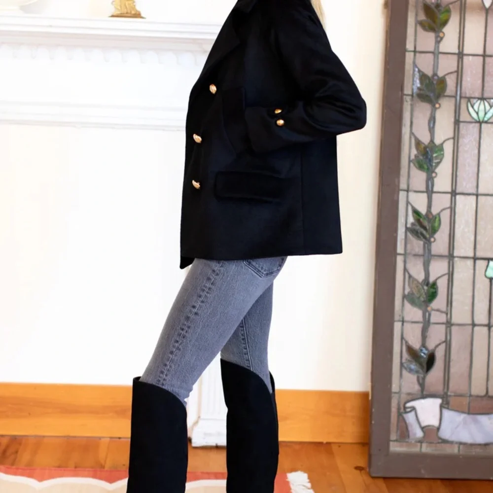 Emerson Fry black suede over the knee boots size 8 - Picture 2 of 7